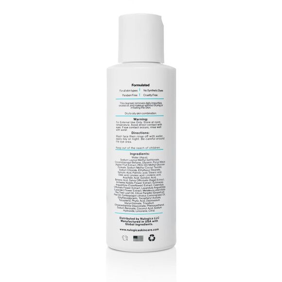 Nulogica Daily facial Clear Cleanser 4oz - Picture 2 of 5